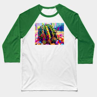 Rainbow Echinopsis Baseball T-Shirt